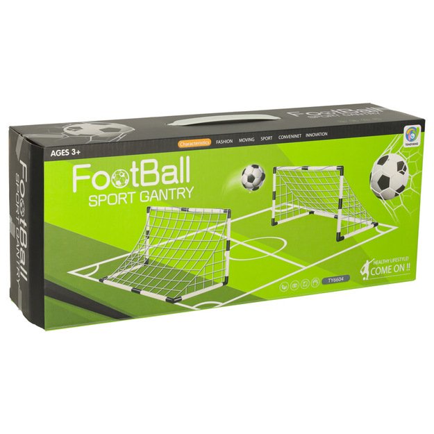 Vaikiški treniruočių futbolo vartai 2vnt 95 x 48 x 70 cm 12