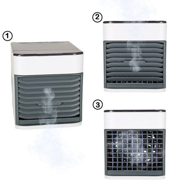 Stalo oro kondicionierius mini nešiojamas ventiliatorius USB 7