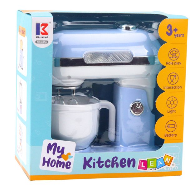 Mixer Kitchen Robot For Kids Lights Rotating Mechanism Blue 3