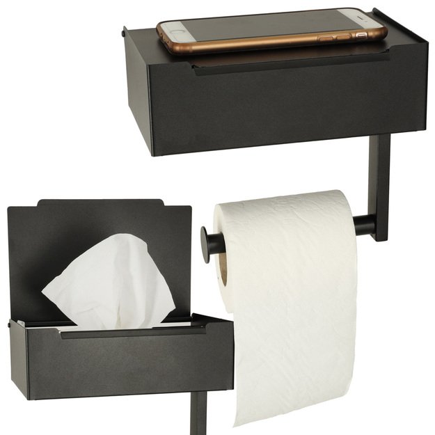 Toilet paper holder (black)