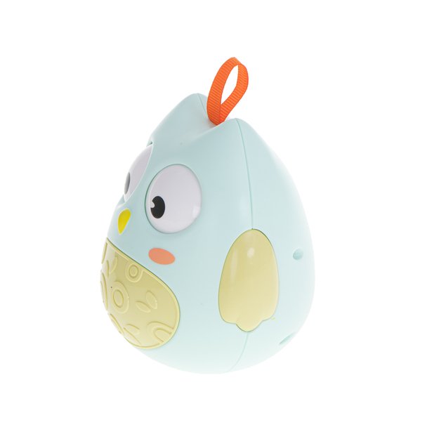 Dangling toy blue owl