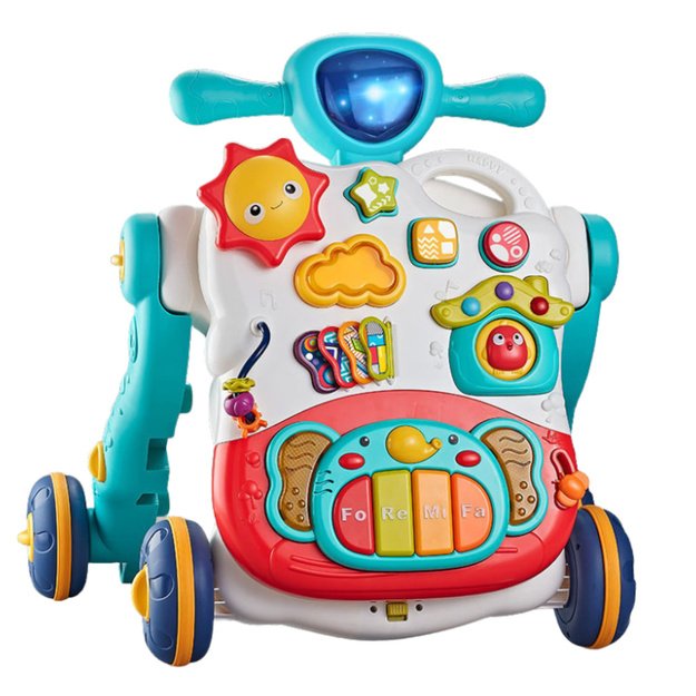 Ride-on Pusher Interactive Educational Table Panel 3in1 Blue 1