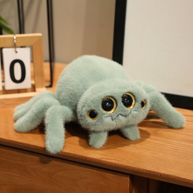 Plush Toy Spider Insect Cuddly Toy Green 32cm 1