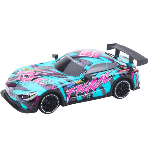 Remote Controlled RC Racing Car Green Pink 1