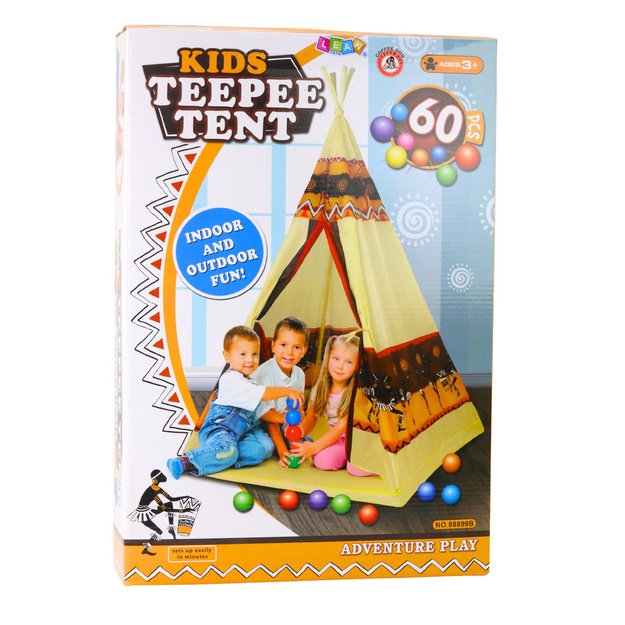 Tent Teepee Indian Tipi Playhouse + 60 Balls 2