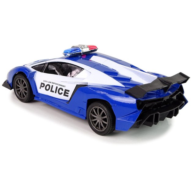 Police Racing Car  Police Vehicle 1:16 LED Lights  Remote-controlled  BLUE