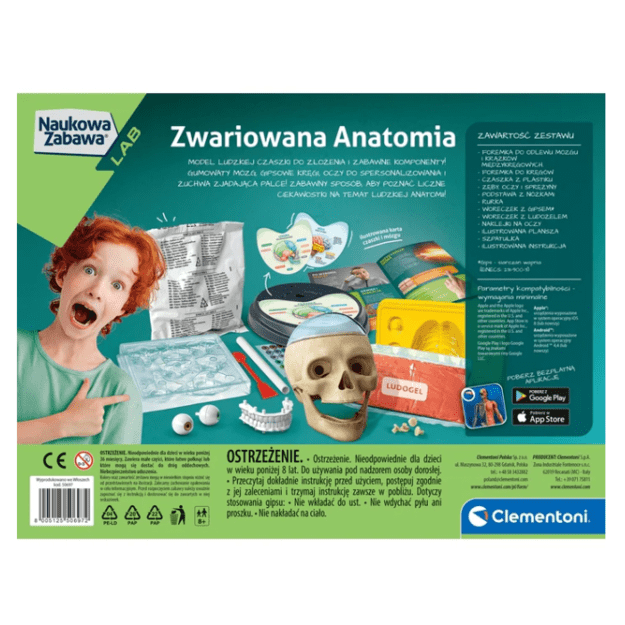 Scientific Fun Crazy Anatomy Kit Clementoni 50697 4