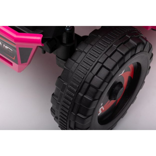 XMX630T Pink Battery Quad Bike With Trailer