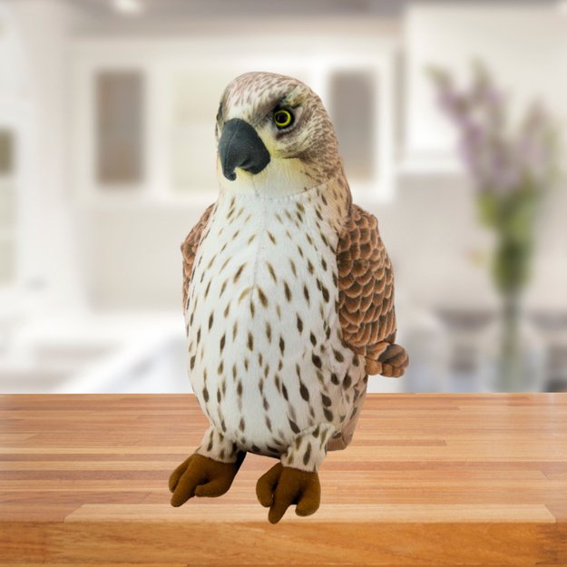 Plush Toy Peregrine Falcon Bird Brown 30cm 2