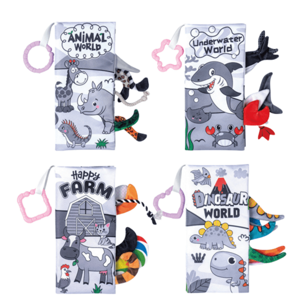 Set of Soft Educational Sensory Books for Toddlers 4pcs 2