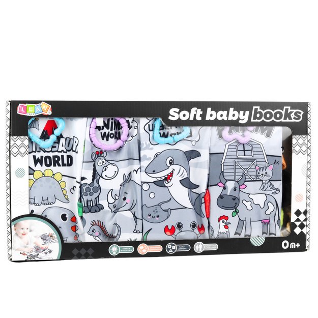 Set of Soft Educational Sensory Books for Toddlers 4pcs 4