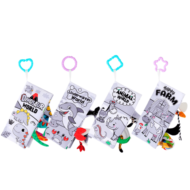 Set of Soft Educational Sensory Books for Toddlers 4pcs 3