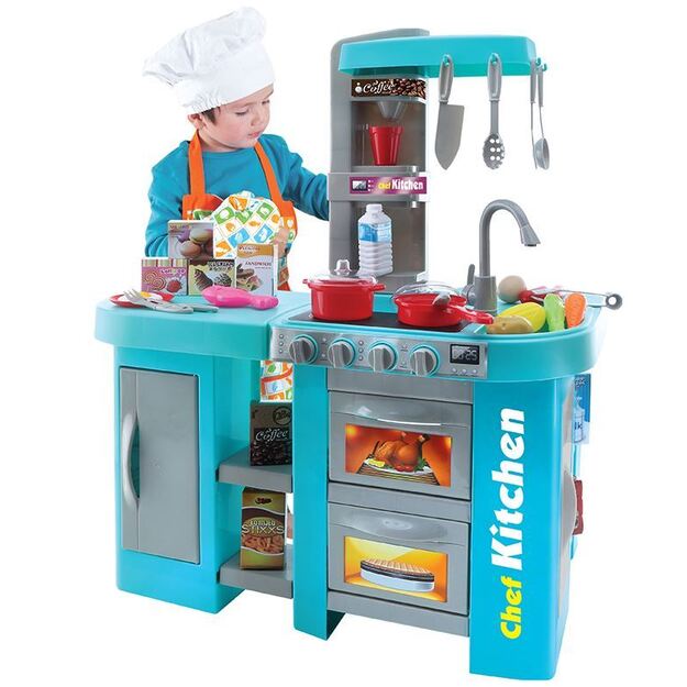 Interaktyvi vaikiška virtuvė su priedais Talented Chef - 53 dalys