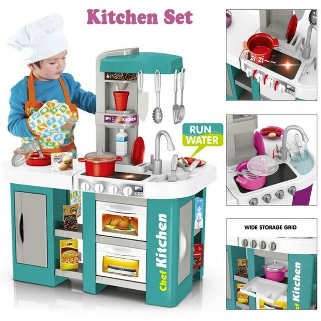 Interaktyvi vaikiška virtuvė su priedais Talented Chef - 53 dalys