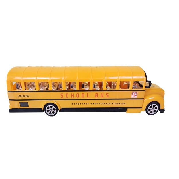 Plastikinis geltonas autobusas - 30 cm
