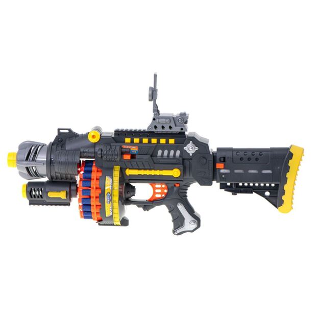 Žaislinis šautuvas BLASTER ginklas su 40 kulkų (mėlyna spalva)