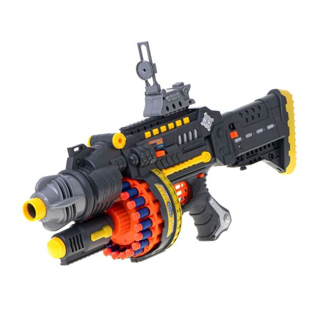 Žaislinis šautuvas BLASTER ginklas su 40 kulkų (mėlyna spalva)