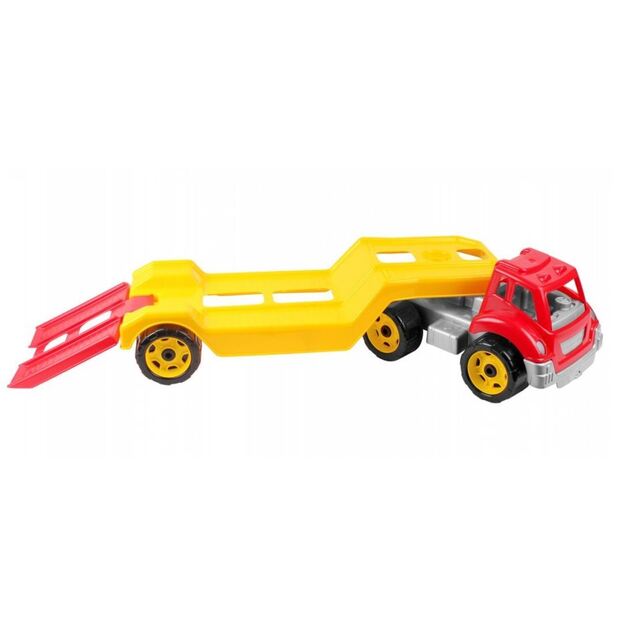 Plastikinis tralas  - autovežis 79 cm (oranžinis)