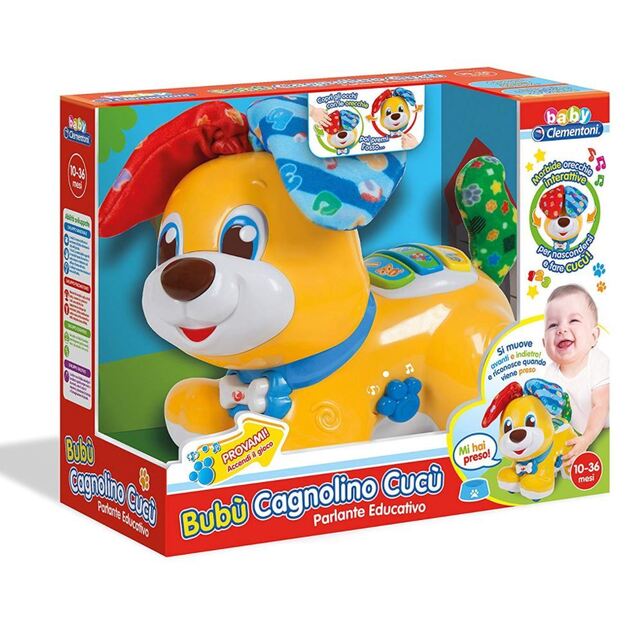 Clementoni interaktyvus žaislas - Šuniukas Slapukas (LT,LV) 50549