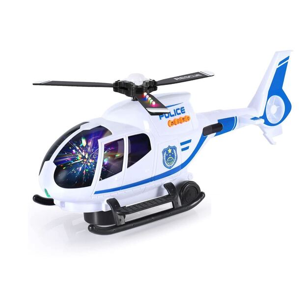 Žaislinis policijos sraigtasparnis su šviesomis ir garsais (2745)