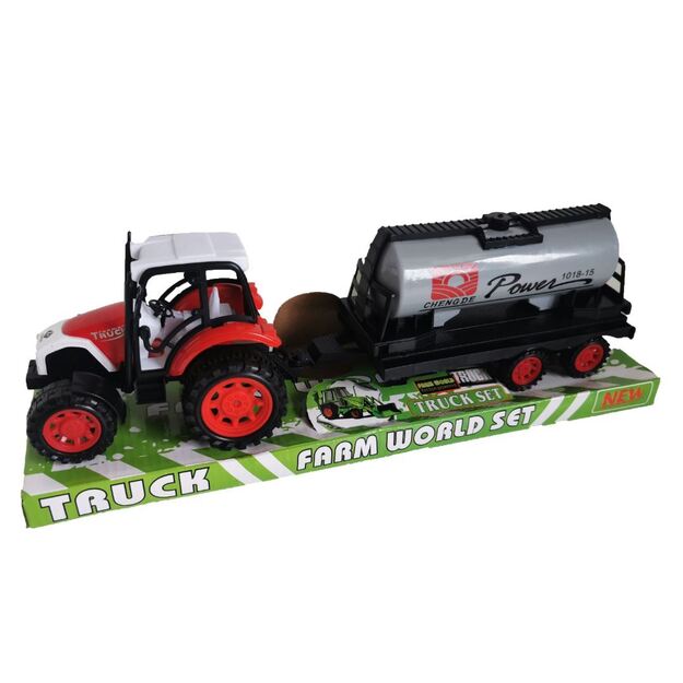 Žaislinis traktorius su priekaba 35 cm (1018-15)