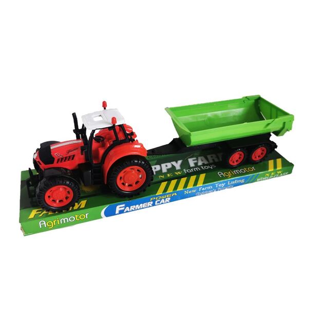 Žaislinis traktorius su priekaba 35 cm (2018-25)