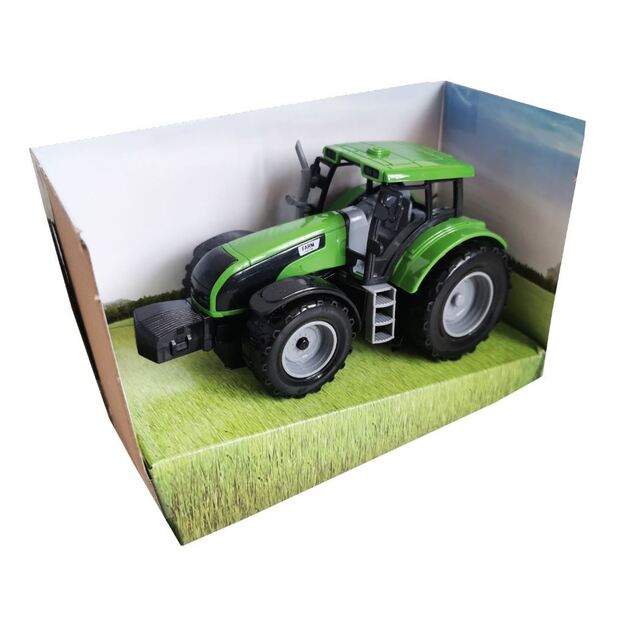Žalias žaislinis traktorius 18 cm