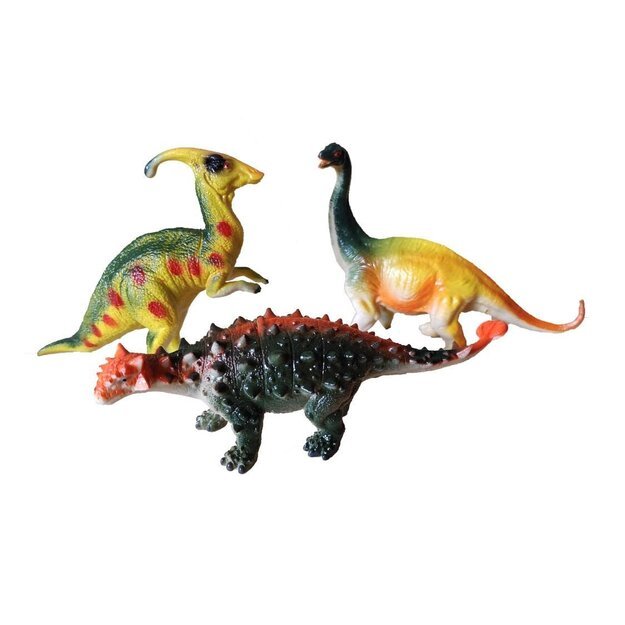 Žaislinės dinozaurų figūrėlės 3 vnt (1970)