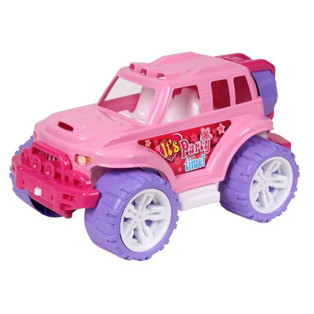 Didelė plastikinė rožinė mašina-džipas 4609