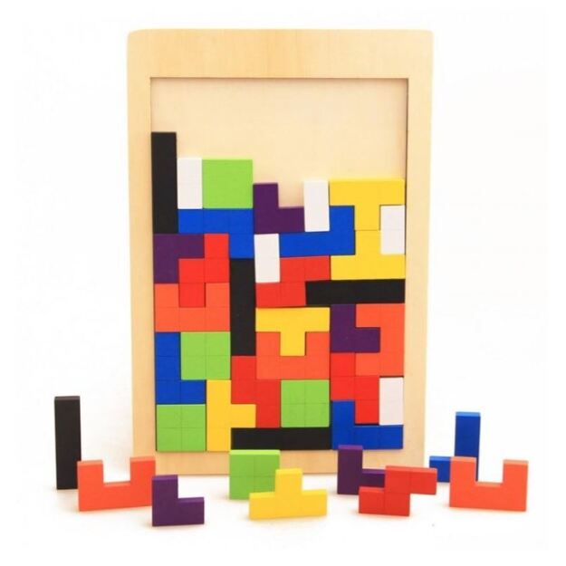 Medinė dėlionė Tetris žaidimas  40 det.