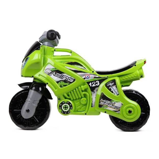 Balansinis paspiriamas motociklas vaikams (žalias)