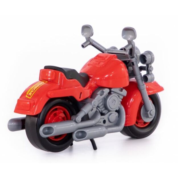 Plastikinis motociklas raudonas 27cm