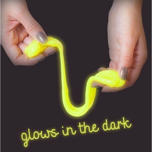 Smart plasticine that glows in the dark (yellow)