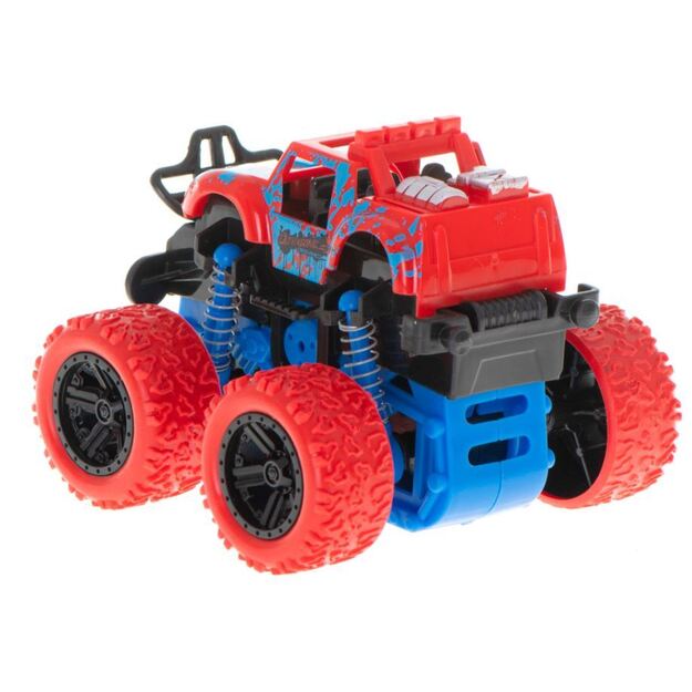 Žaislinė mašinėlė raudonas džipas 9 cm