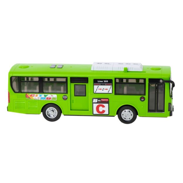 Žaislinis autobusas su garsais ir šviesomis (žalias)