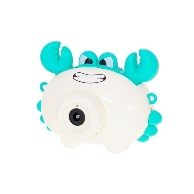 Elektrinis muilo burbulų pūtimo žaislas - Krabas fotoaparatas (žalias)