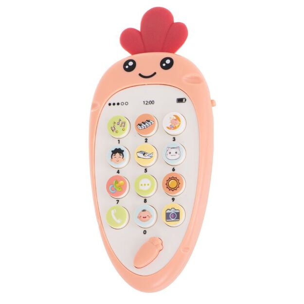 Interaktyvus žaislinis telefonas Morka (raudona)
