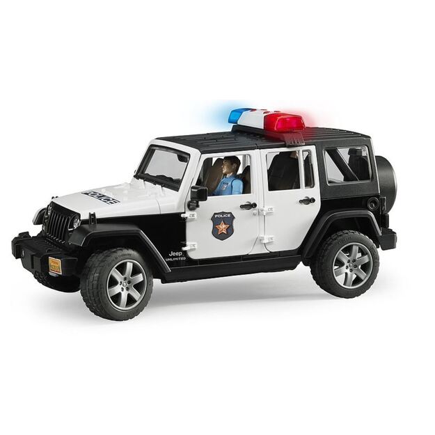 BRUDER Policijos automobilis Jeep Rubicon su priedais 02526