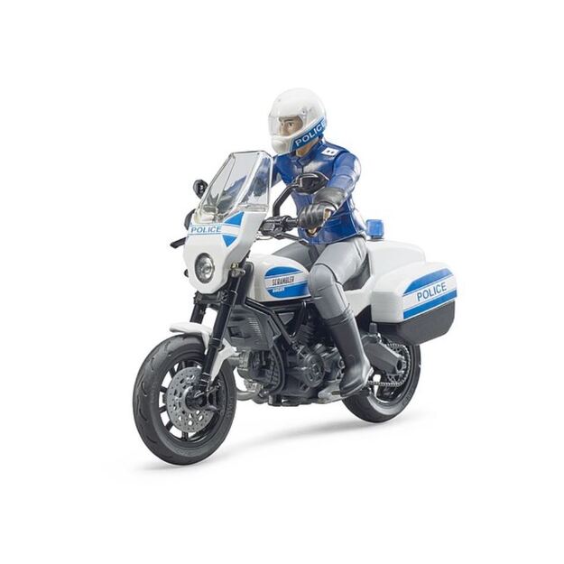 BRUDER police motorcycle Ducati with police figure 62731