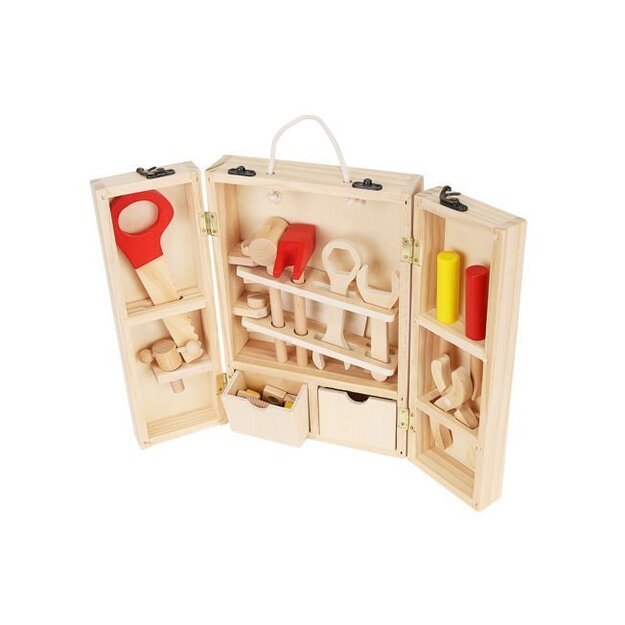 Wooden tool set with box 3097