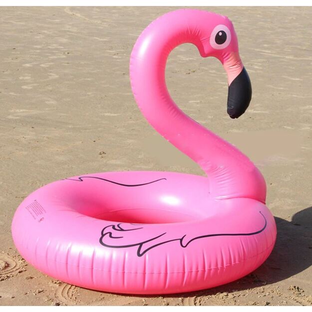 Pripučiamas plaukimo ratas - flamingas  90 cm