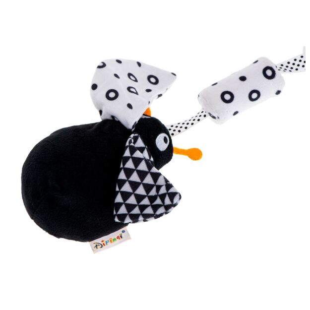 Soft sensory toy rattle - ladybug