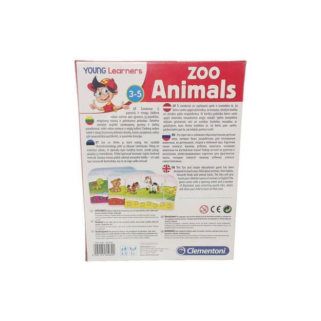 Educational puzzle ZOO animals