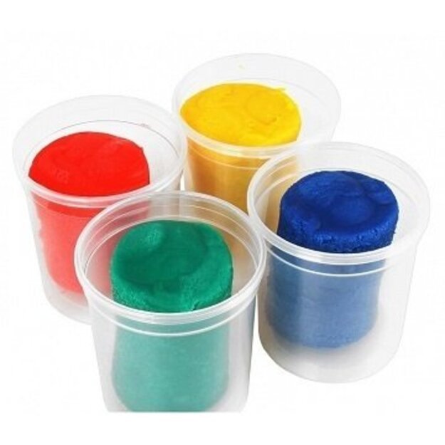 Modeling set (plasticine) 4 colors (large jars of 140 g each)