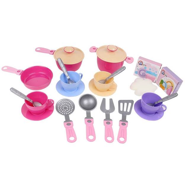 Toy kitchen tool set of 25 pieces