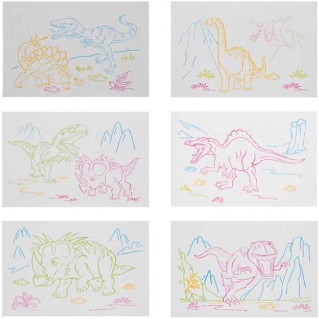 Magic Pad šviečianti piešimo lenta Dinozaurai (3282)