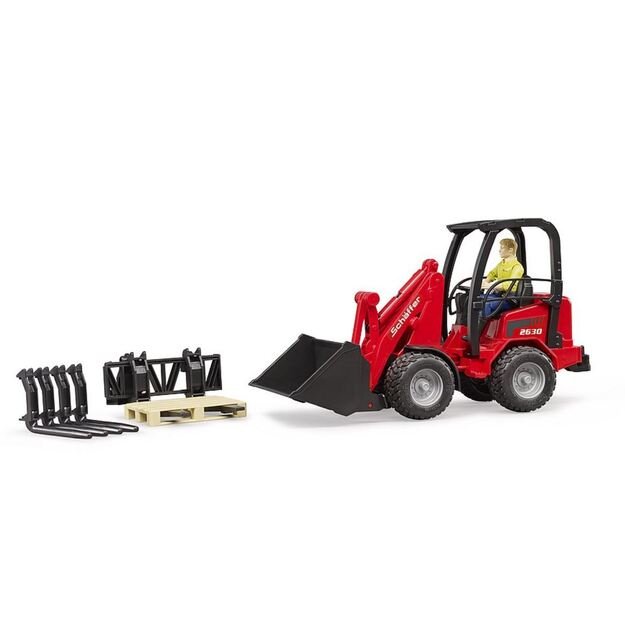 BRUDER Mini loader Schaffer with figure and accessories 02191