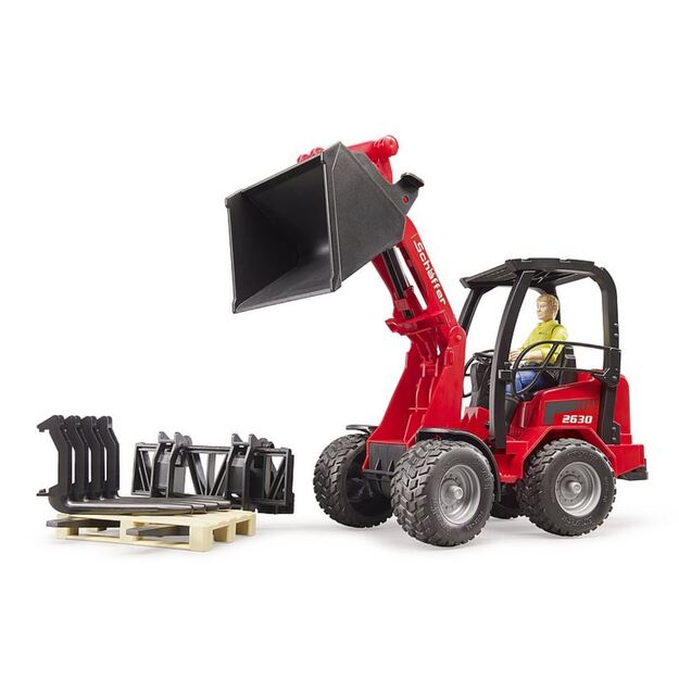 BRUDER Mini loader Schaffer with figure and accessories 02191