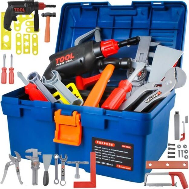 Žaislinė įrankių dėžė su priedais (3334)