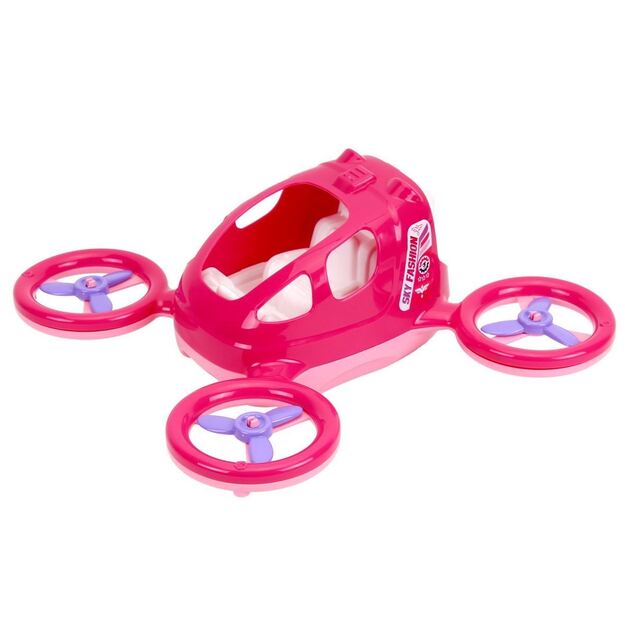 Plastikinis žaislas - dronas (rožinis)
